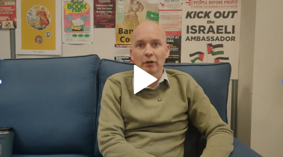 Χαιρετισμός Paul Murphy στο διήμερο για την εμπειρία του 2010&nbsp;-2015